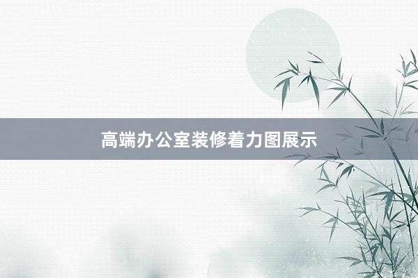 高端办公室装修着力图展示
